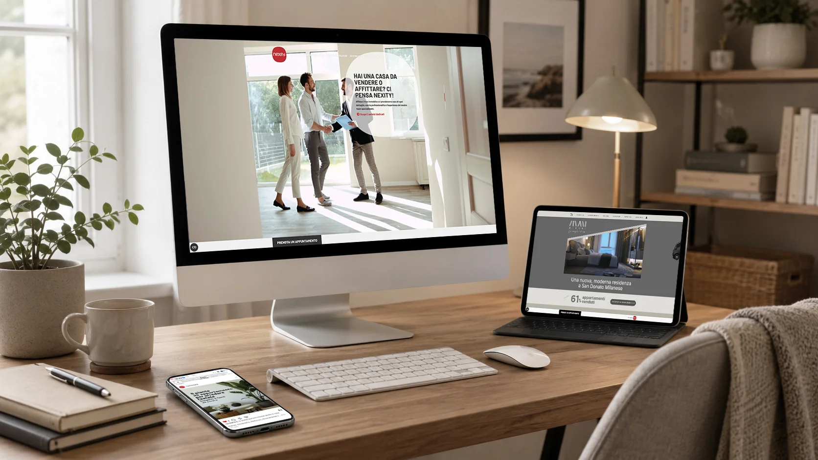 Il sito web corporate Nexity Italia e il minisito Mirari, sviluppati da ATC
