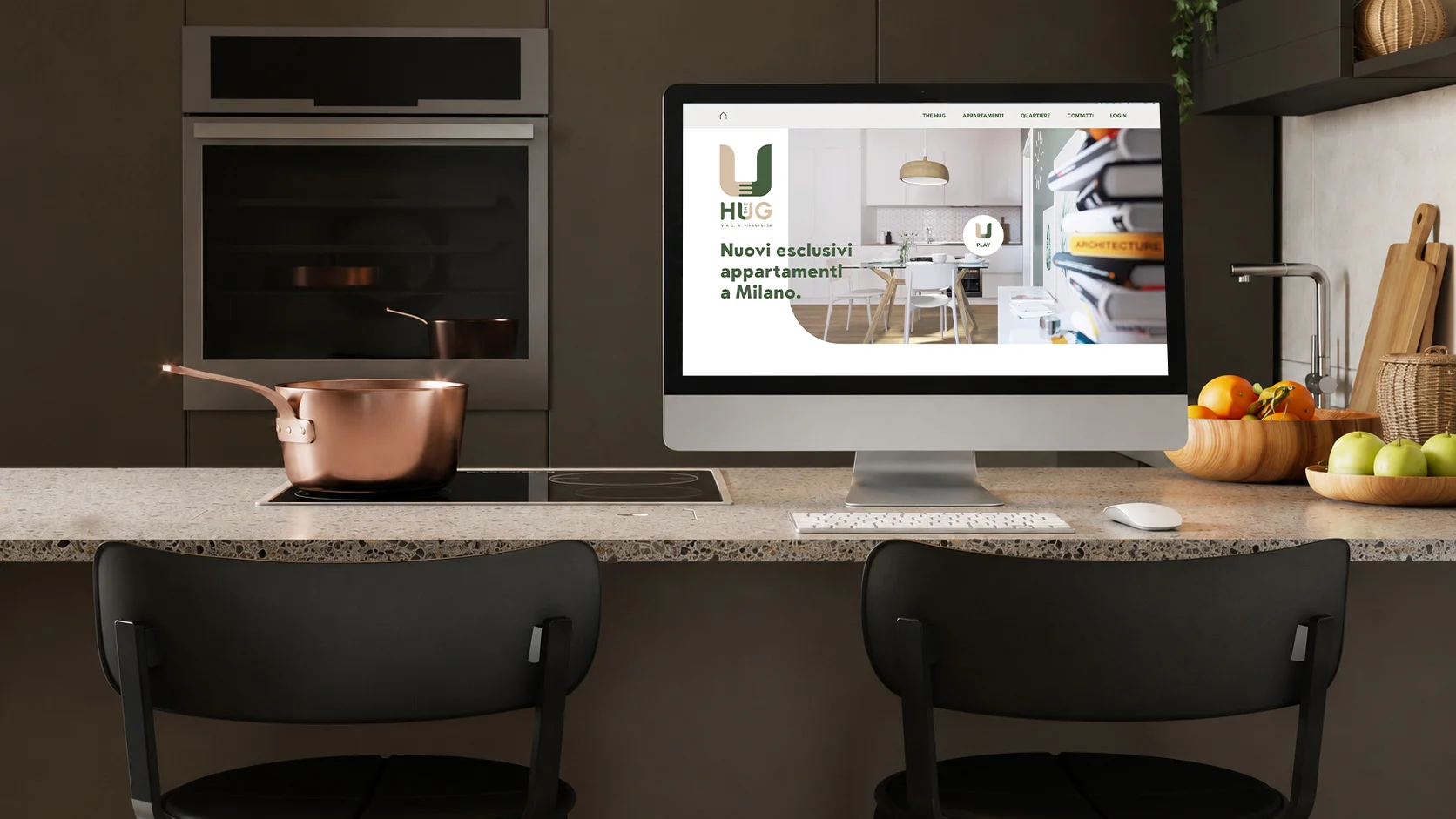 Il minisito di residenza sviluppato da ATC per il progetto Nexity The Hug