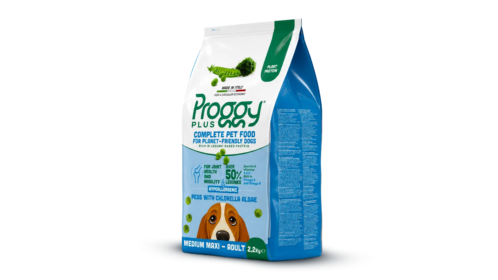 Il packaging di Proggy Plus Medium Maxi Piselli, sviluppato da ATC