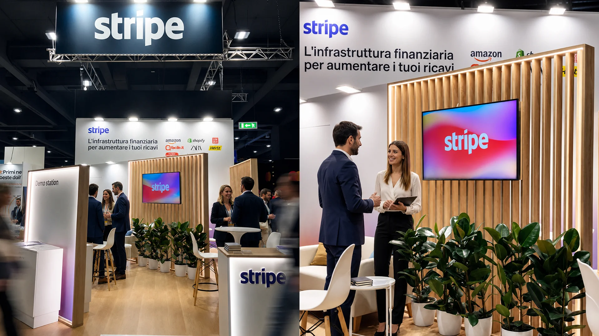 Lo stand Stripe a Netcomm Forum 2025