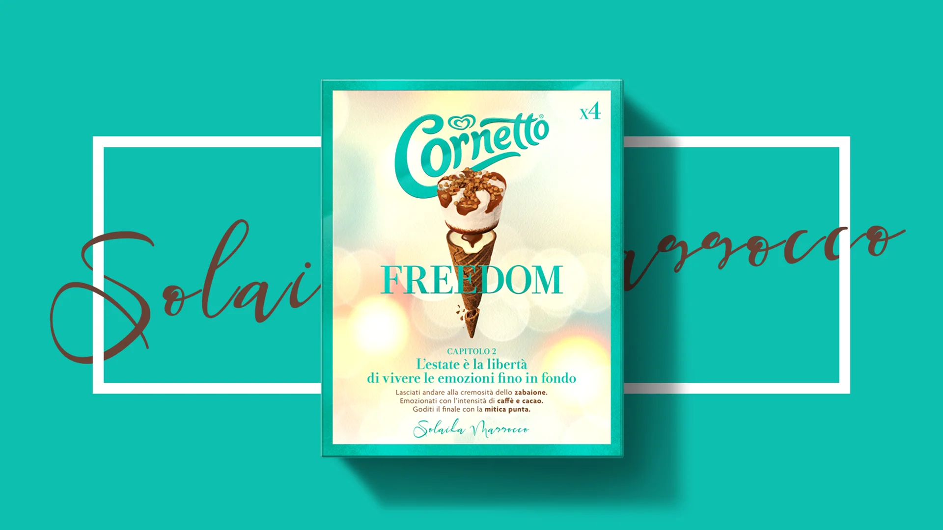 Il pack di Cornetto Algida Summer Emotions Freedom