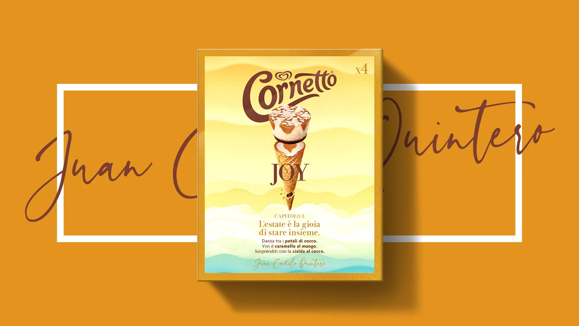 Il pack di Cornetto Algida Summer Emotions Joy