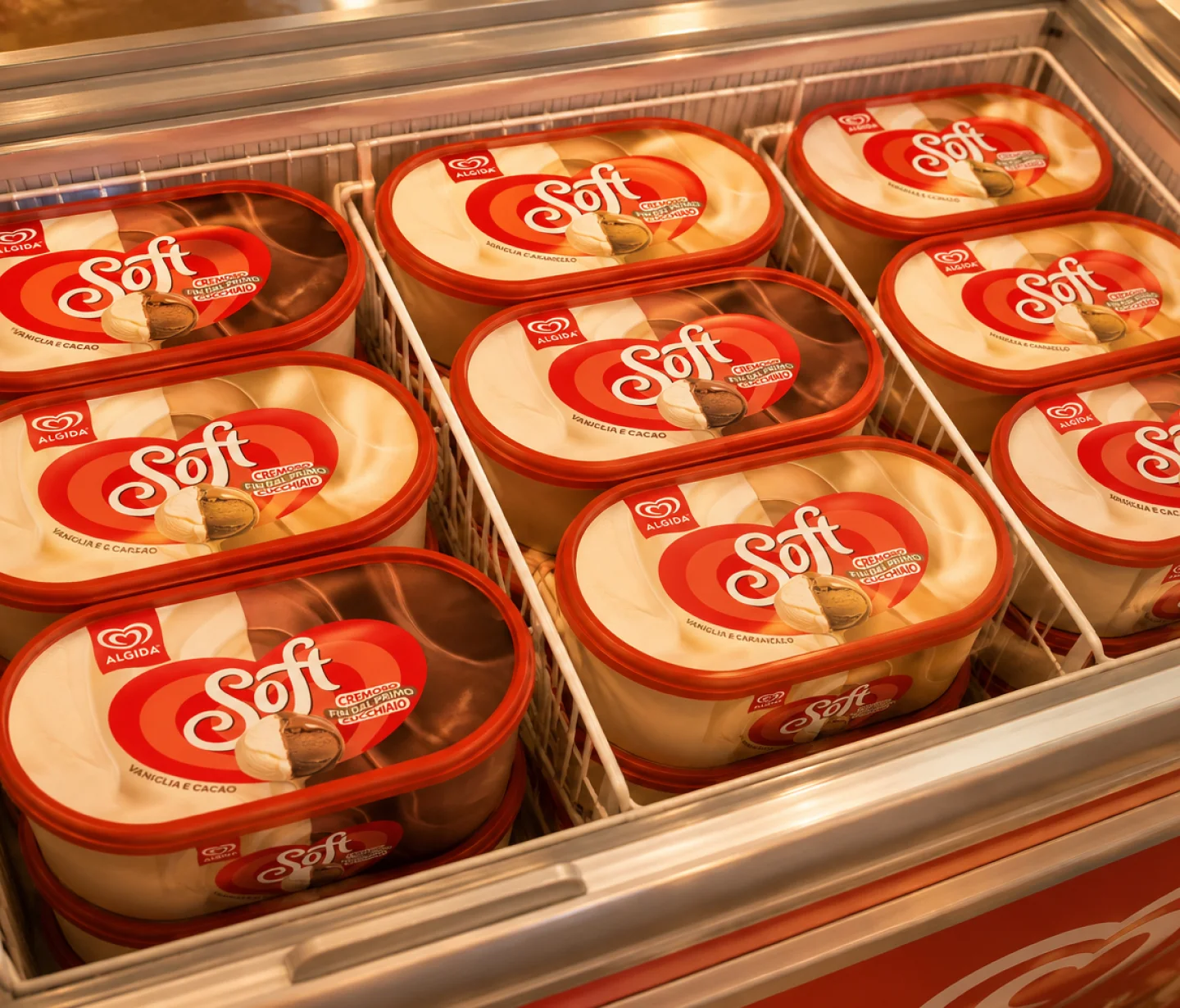 I packaging della nuova gamma Algida Soft, sviluppati da ATC e Reverse