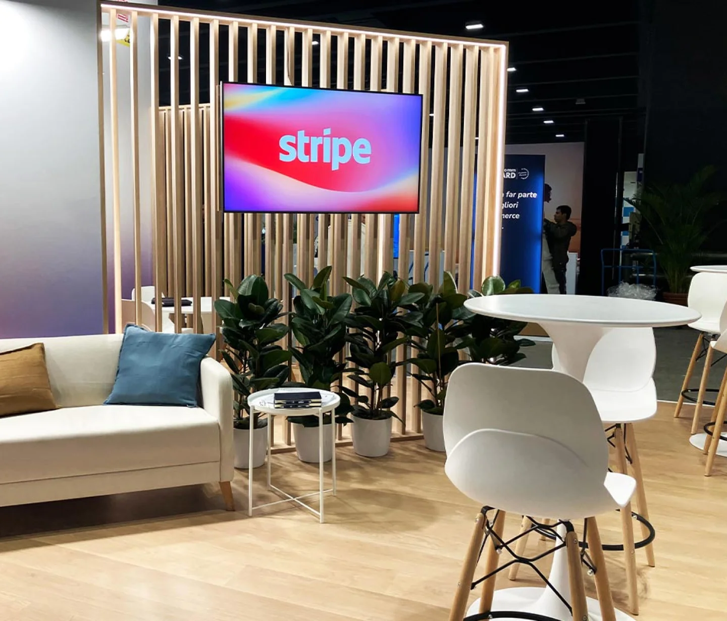 Lo stand Stripe a Netcomm Forum 2025