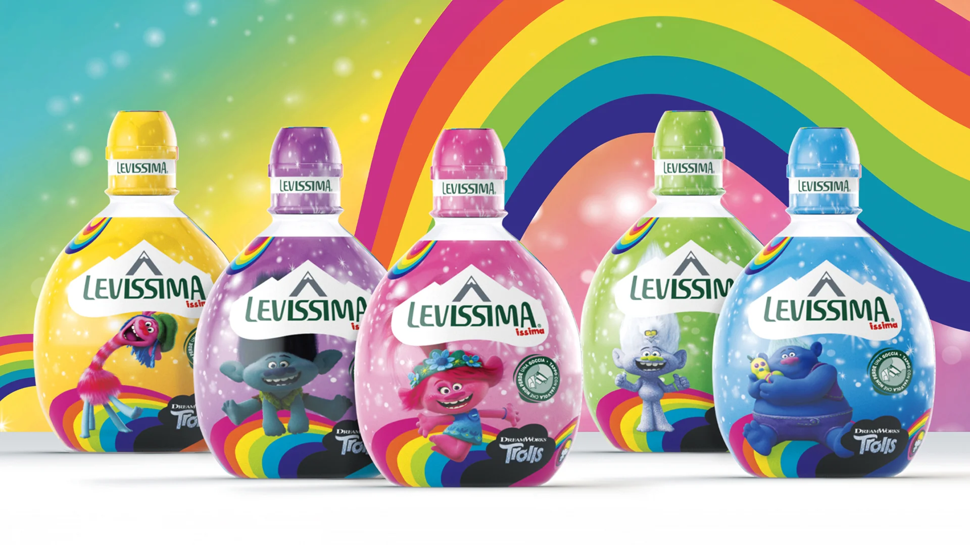 I packaging realizzati per Issima in collaborazione con DreamWorks Trolls