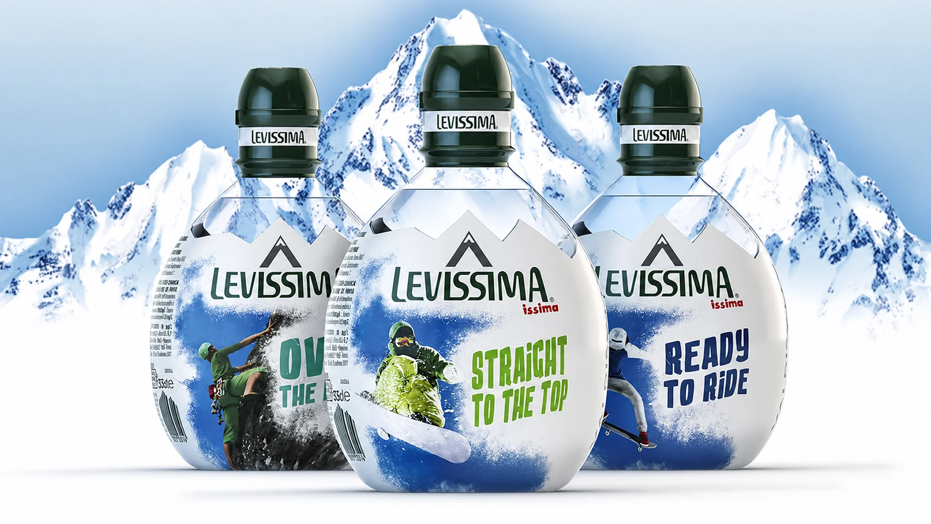 I packaging Issima con un design in edizione limitata dedicato agli sport di montagna