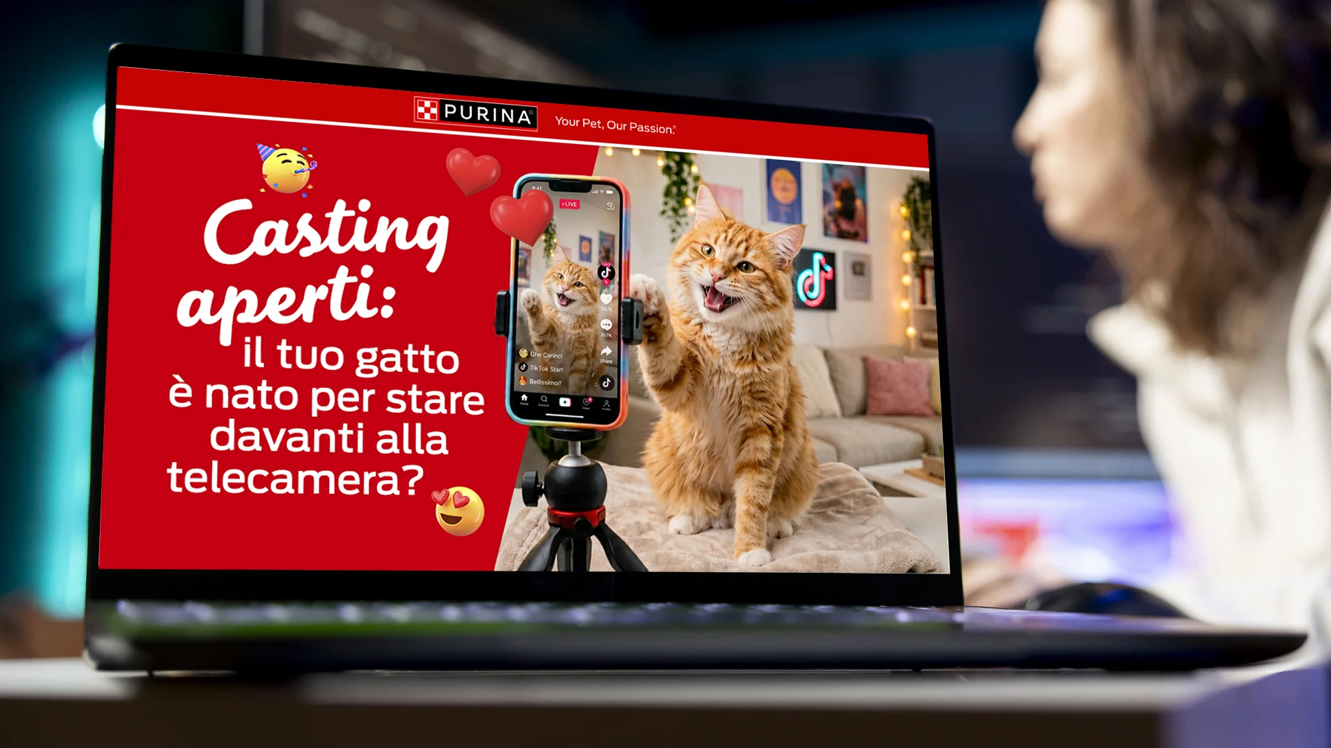 L'attivazione studiata per la seconda attivazione tramite newsletter, legata alla pagina TikTok Purina e ai contenuti generati dagli utenti