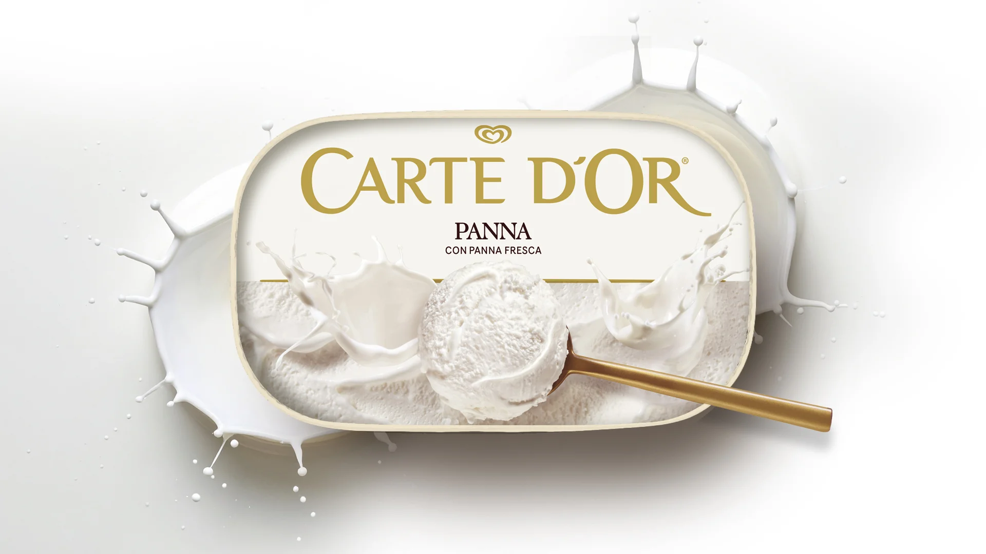 Il restyling del packaging di Carte D'Or Classici Panna