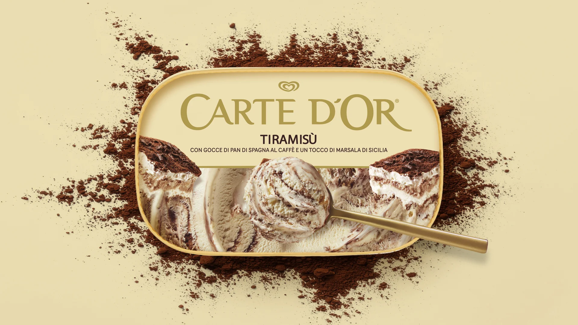 Il restyling del packaging di Carte D'Or Classici Tiramisù